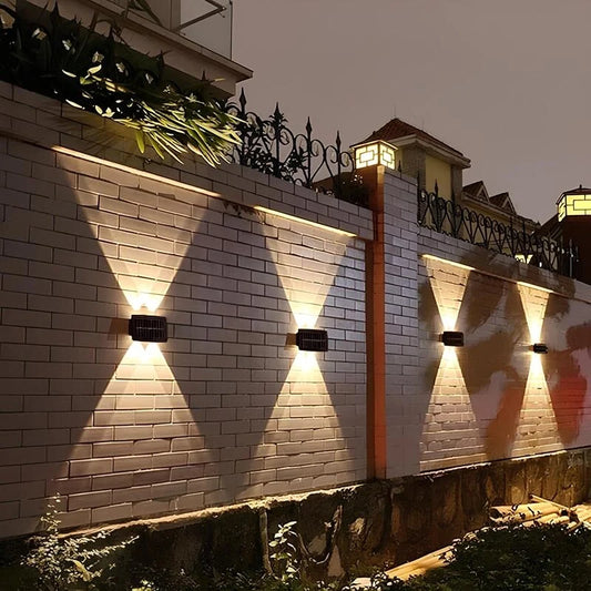 Solar Up-Down Outdoor Wall Sconce Set 1