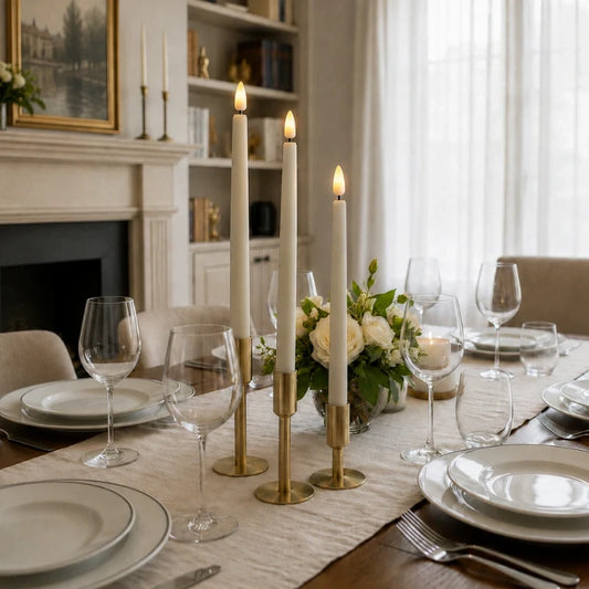 Flameless LED Taper Candles with Remote 1