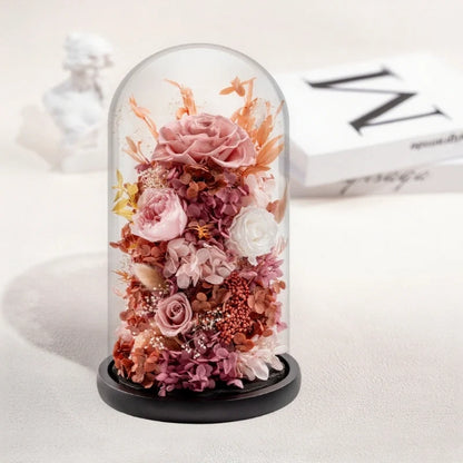 Preserved Flower Glass Dome Night Light 6