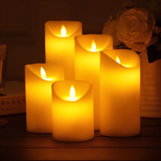 Flameless LED Pillar Candle Sets 0