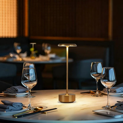 Aluminium Disc-Head Cordless Table Lamp 2