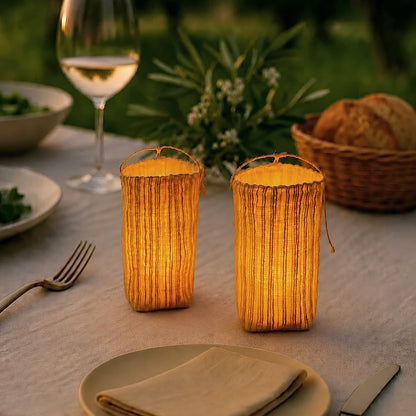 Handwoven Ramie Fibre Lantern 3