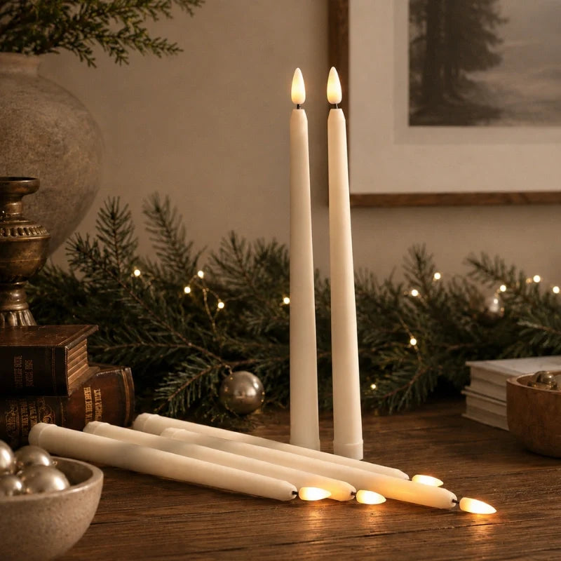 Flameless LED Taper Candles with Remote 5