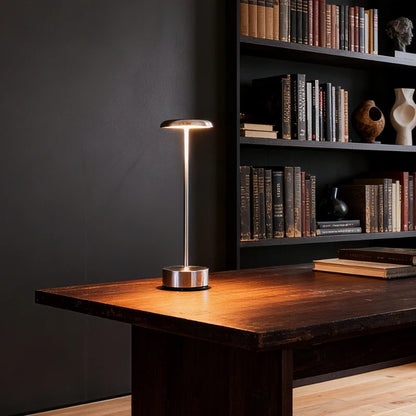 Aluminium Disc-Head Cordless Table Lamp 3