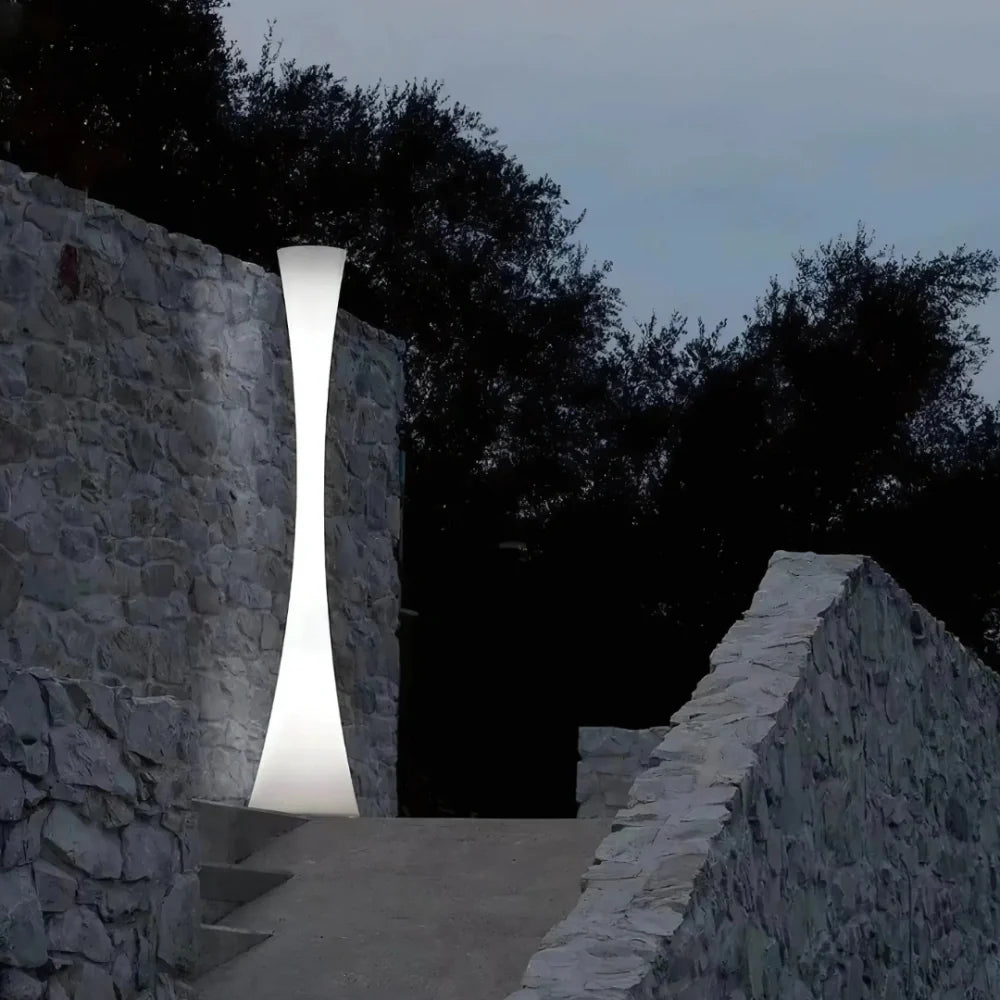 Hourglass Outdoor Glow Floor Lamp Set 6