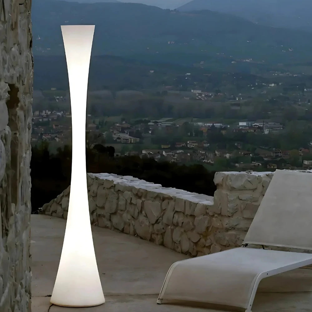 Hourglass Outdoor Glow Floor Lamp Set 5