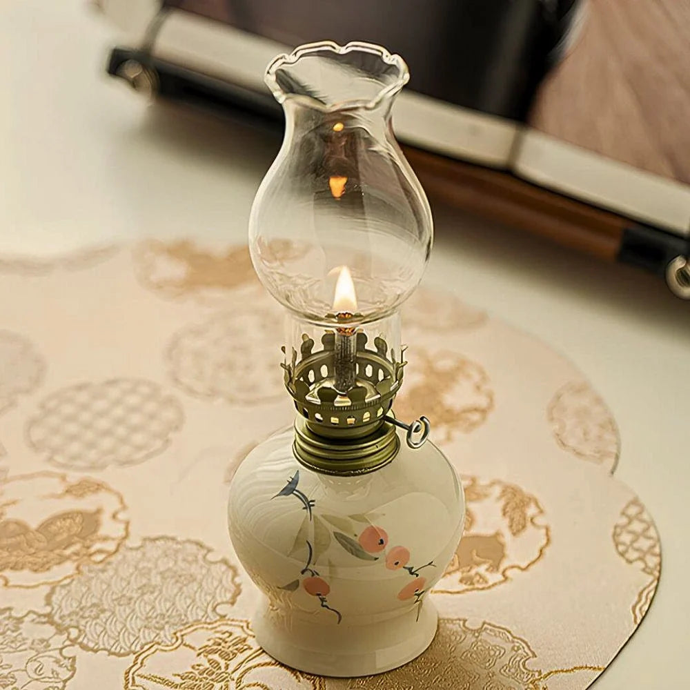 Hand-Finished Ceramic Oil Lantern 8