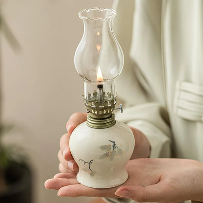 Hand-Finished Ceramic Oil Lantern 17