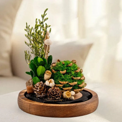 Preserved Flower Glass Dome Night Light 5