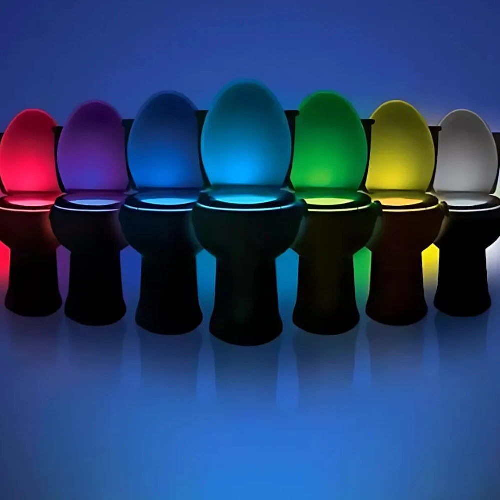 Motion-Sensor Toilet Bowl Night Light 5