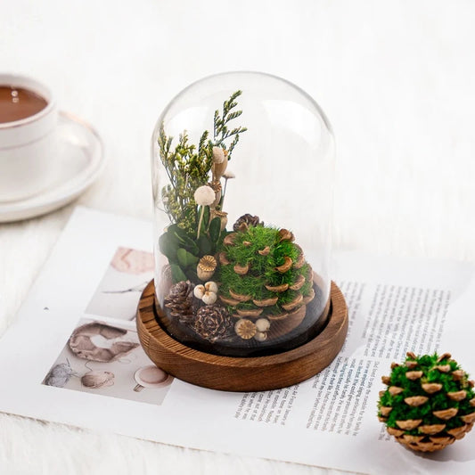 Preserved Flower Glass Dome Night Light 1