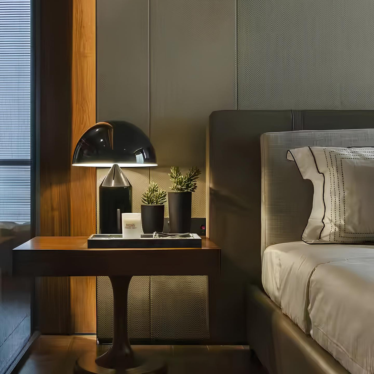Metal Mushroom Dome Table Lamp 9