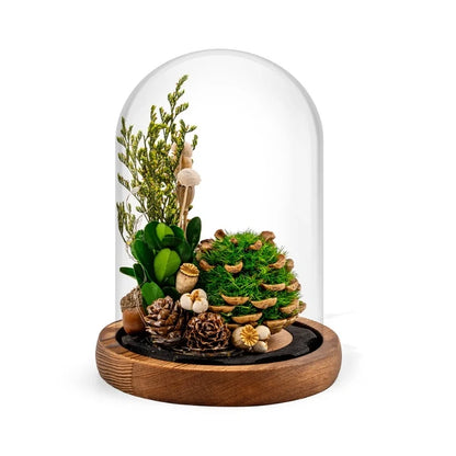 Preserved Flower Glass Dome Night Light 13