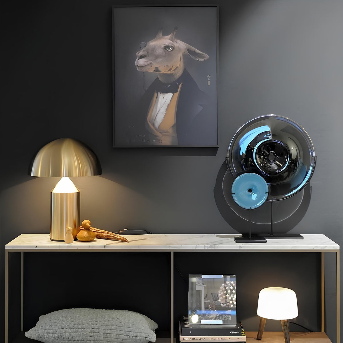 Metal Mushroom Dome Table Lamp 10