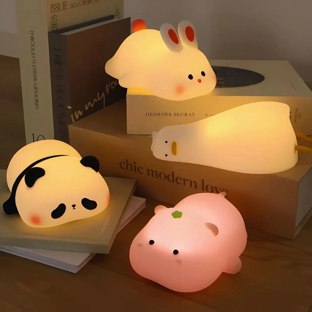 Squeezable Silicone Animal Night Light 0