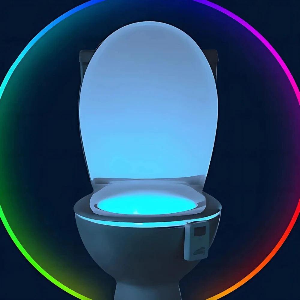 Motion-Sensor Toilet Bowl Night Light 4