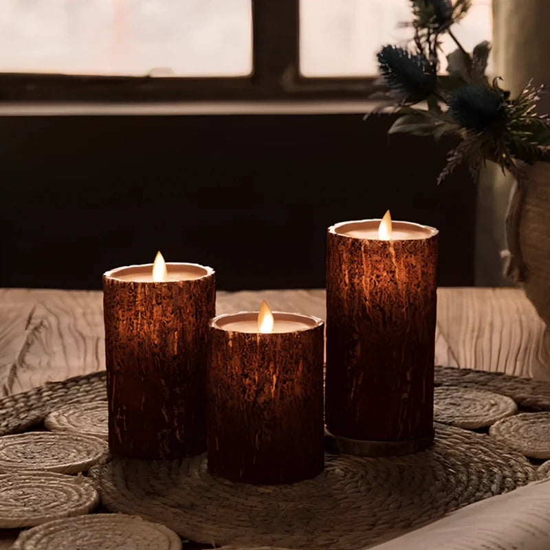 Flameless LED Pillar Candle Sets 2