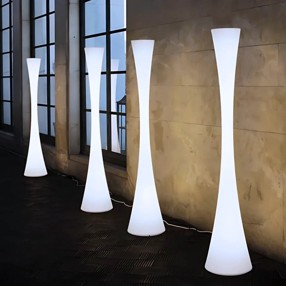 Hourglass Outdoor Glow Floor Lamp Set 13