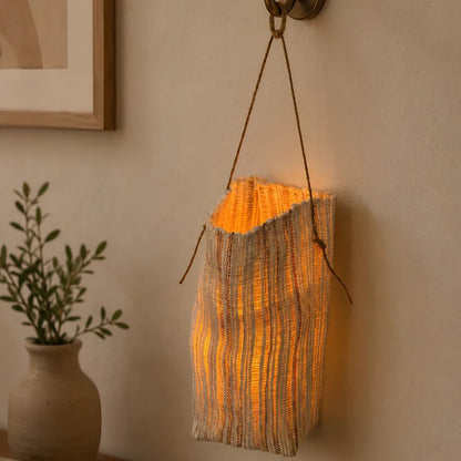 Handwoven Ramie Fibre Lantern 10