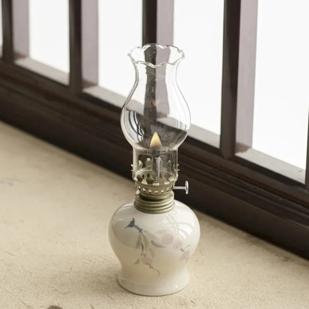 Hand-Finished Ceramic Oil Lantern 15