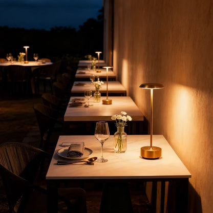 Aluminium Disc-Head Cordless Table Lamp 1