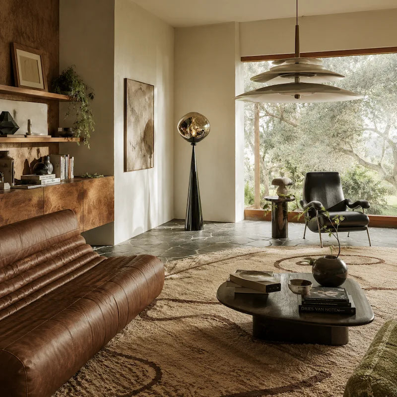 Smoked Acrylic Globe Floor Lamp 11