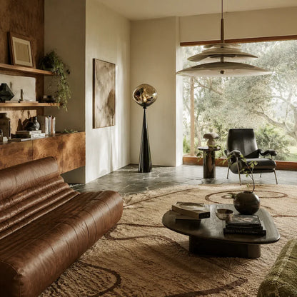 Smoked Acrylic Globe Floor Lamp 11