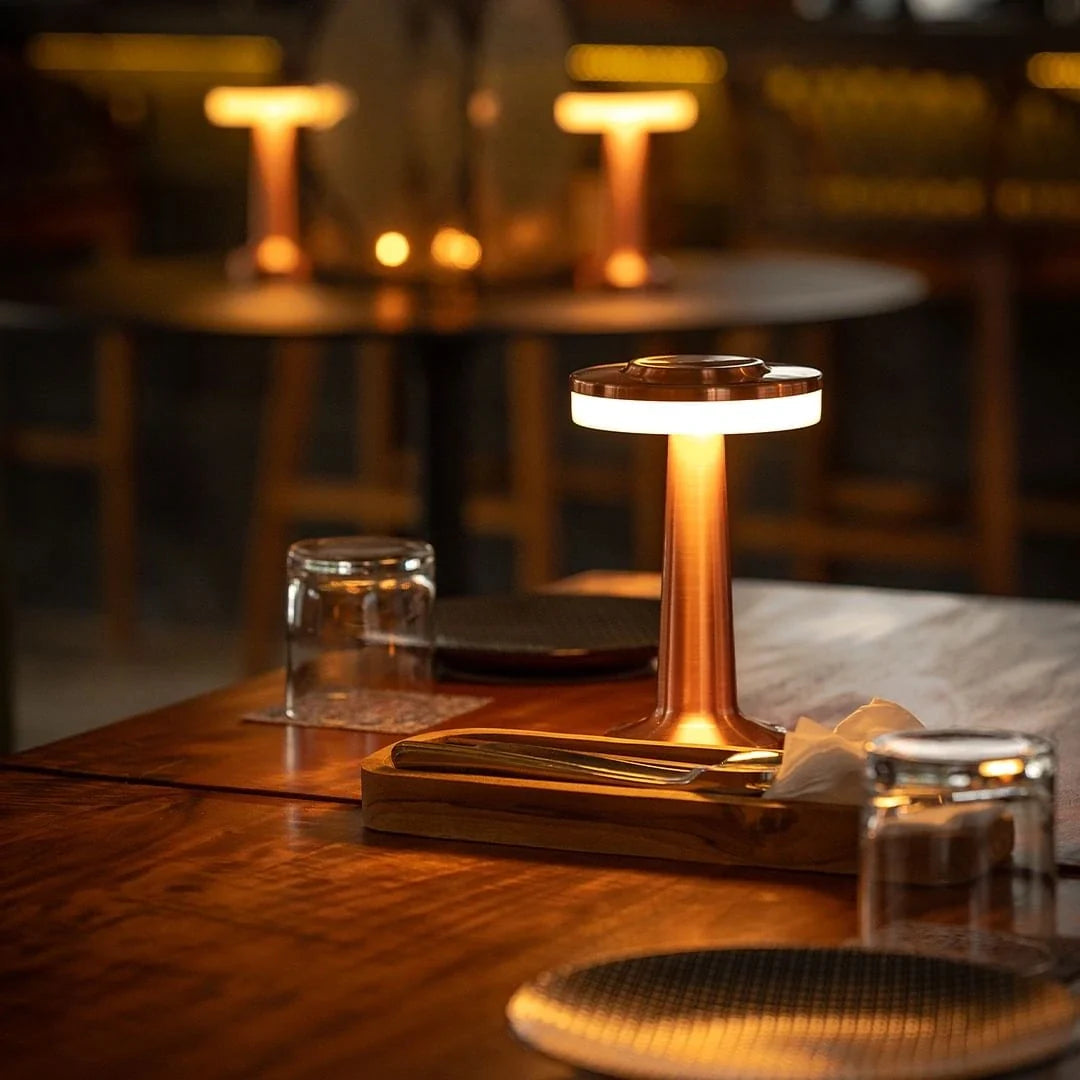 Metallic Dome Cordless Table Lamp 1