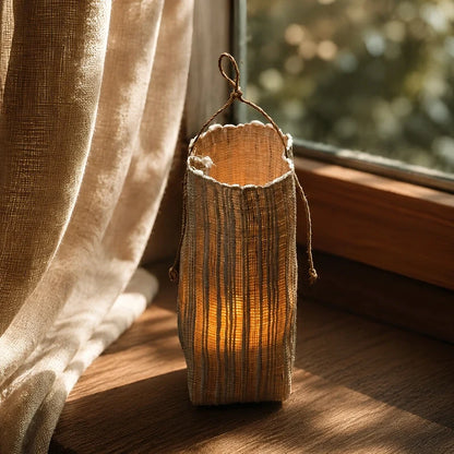 Handwoven Ramie Fibre Lantern 5
