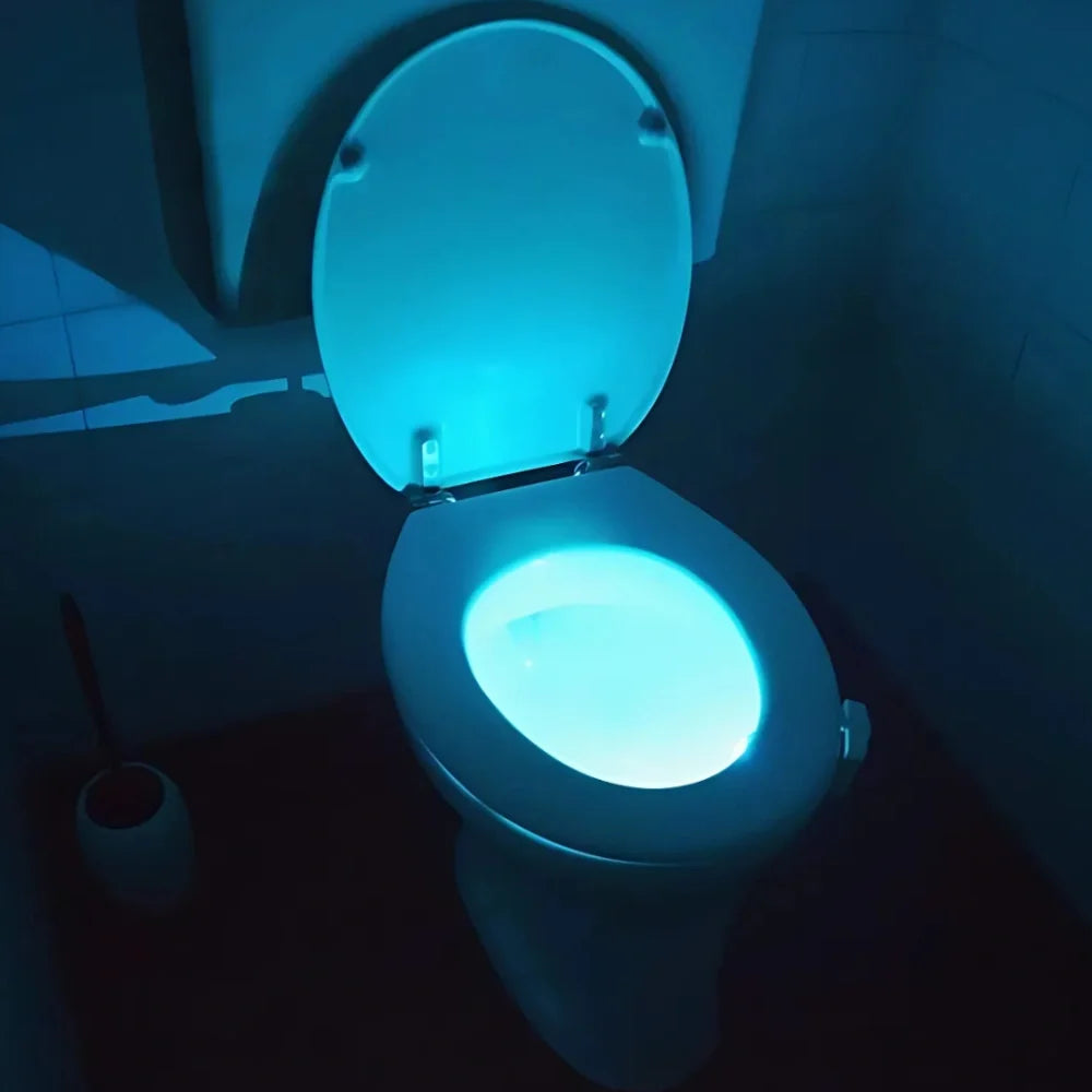 Motion-Sensor Toilet Bowl Night Light 1