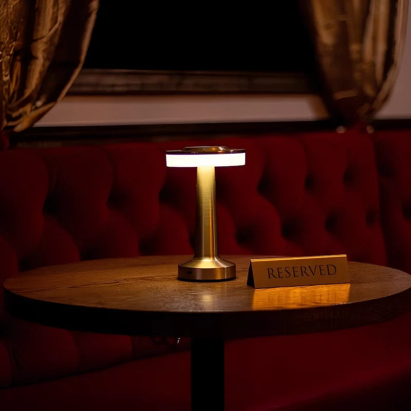 Metallic Dome Cordless Table Lamp 13