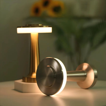 Metallic Dome Cordless Table Lamp 8