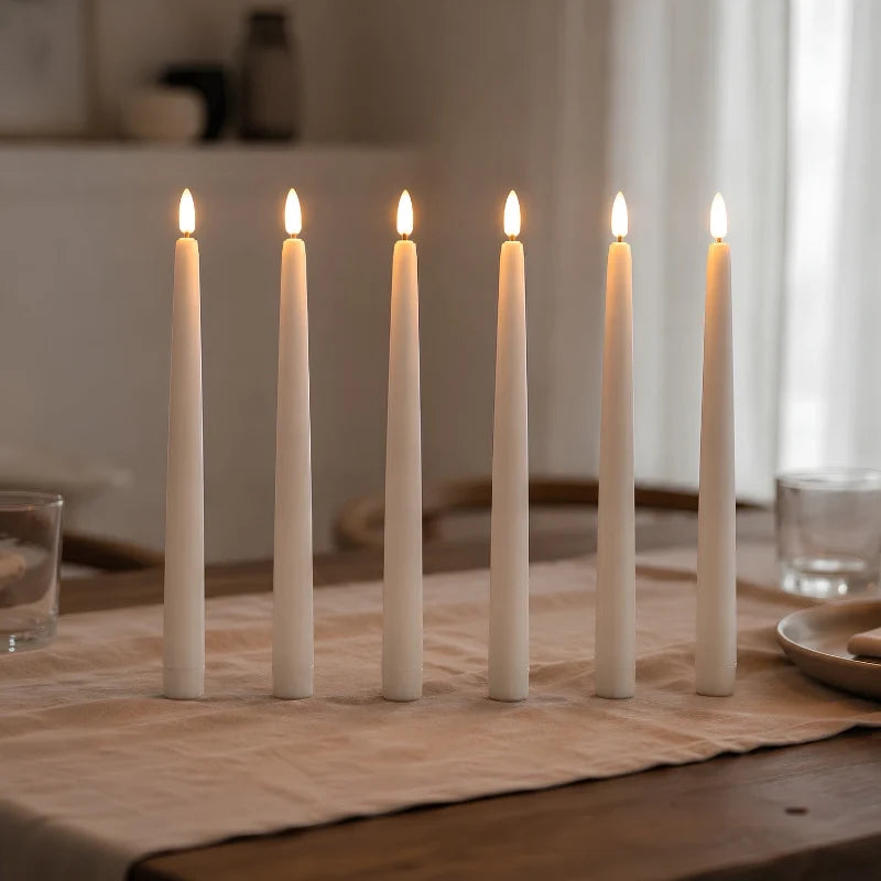 Flameless LED Taper Candles with Remote 7