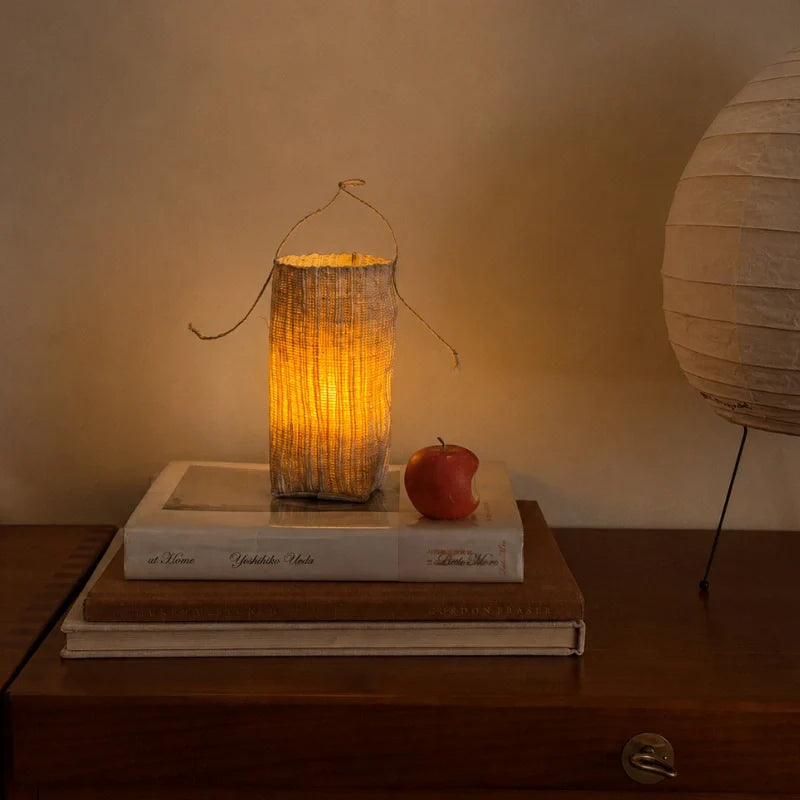 Handwoven Ramie Fibre Lantern 9