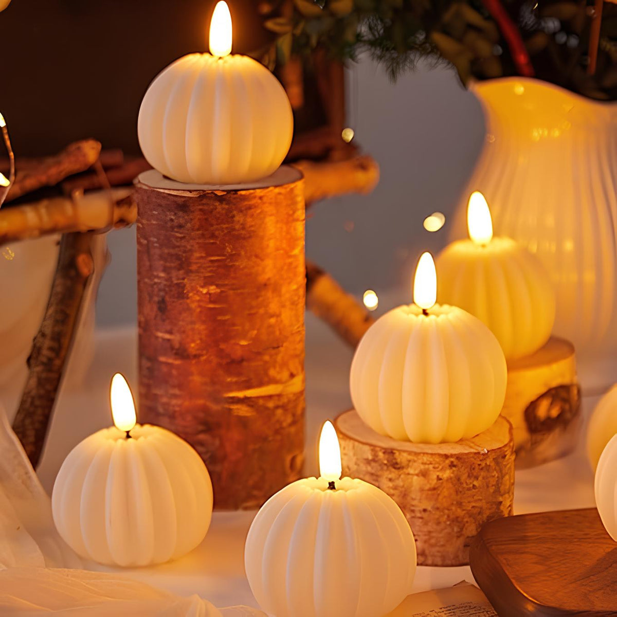 Flameless LED Pillar Candle Sets 5