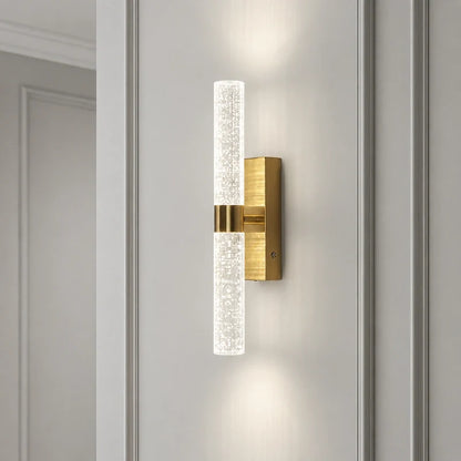 Crystal Bubble Column Cordless Wall Light 11