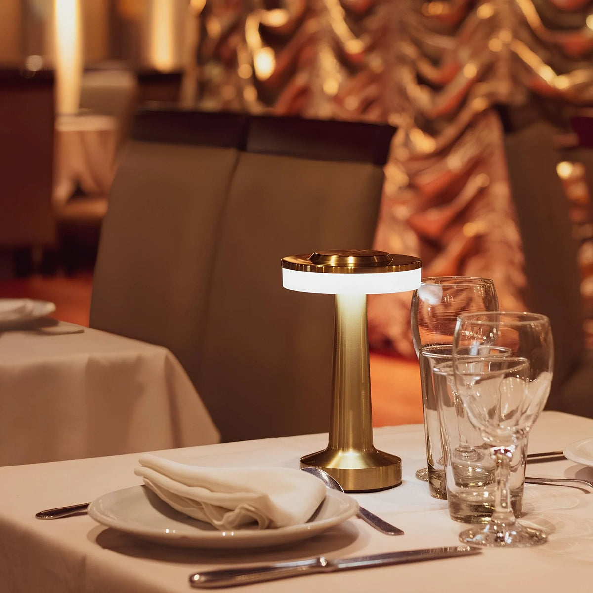Metallic Dome Cordless Table Lamp 0