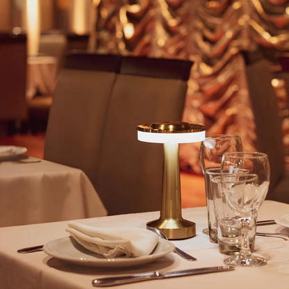 Metallic Dome Cordless Table Lamp 0