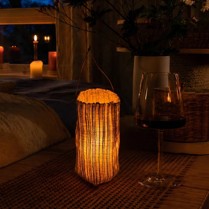 Handwoven Ramie Fibre Lantern 2