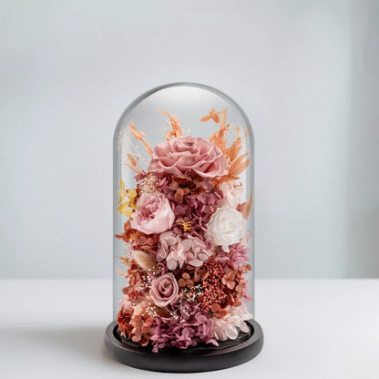 Preserved Flower Glass Dome Night Light 9