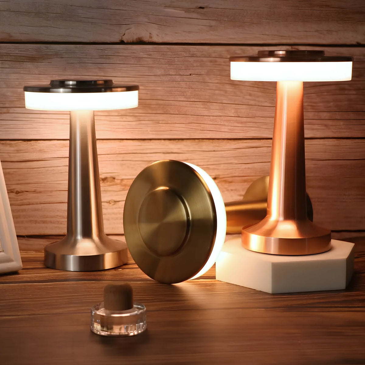 Metallic Dome Cordless Table Lamp 11