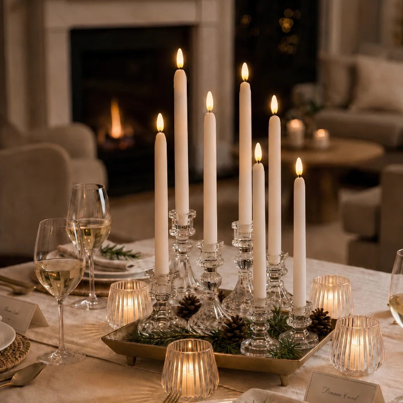 Flameless LED Taper Candles with Remote 3