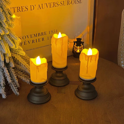 Flameless LED Pillar Candle Sets 10