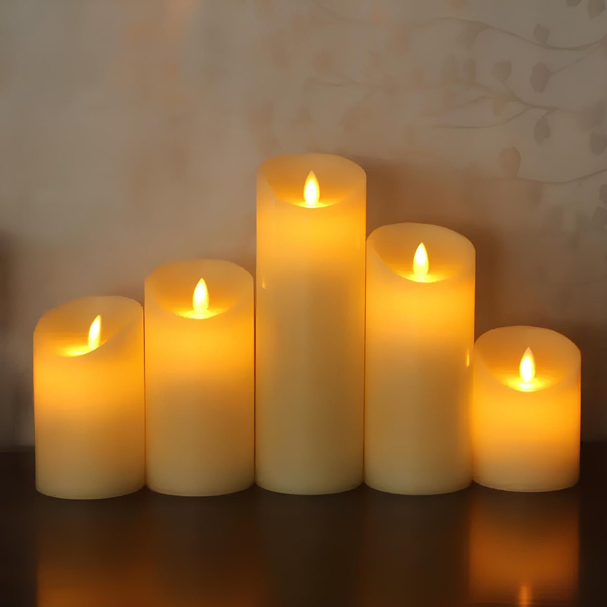 Flameless LED Pillar Candle Sets 15
