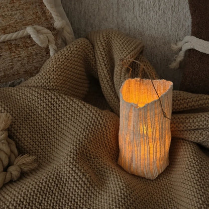 Handwoven Ramie Fibre Lantern 12