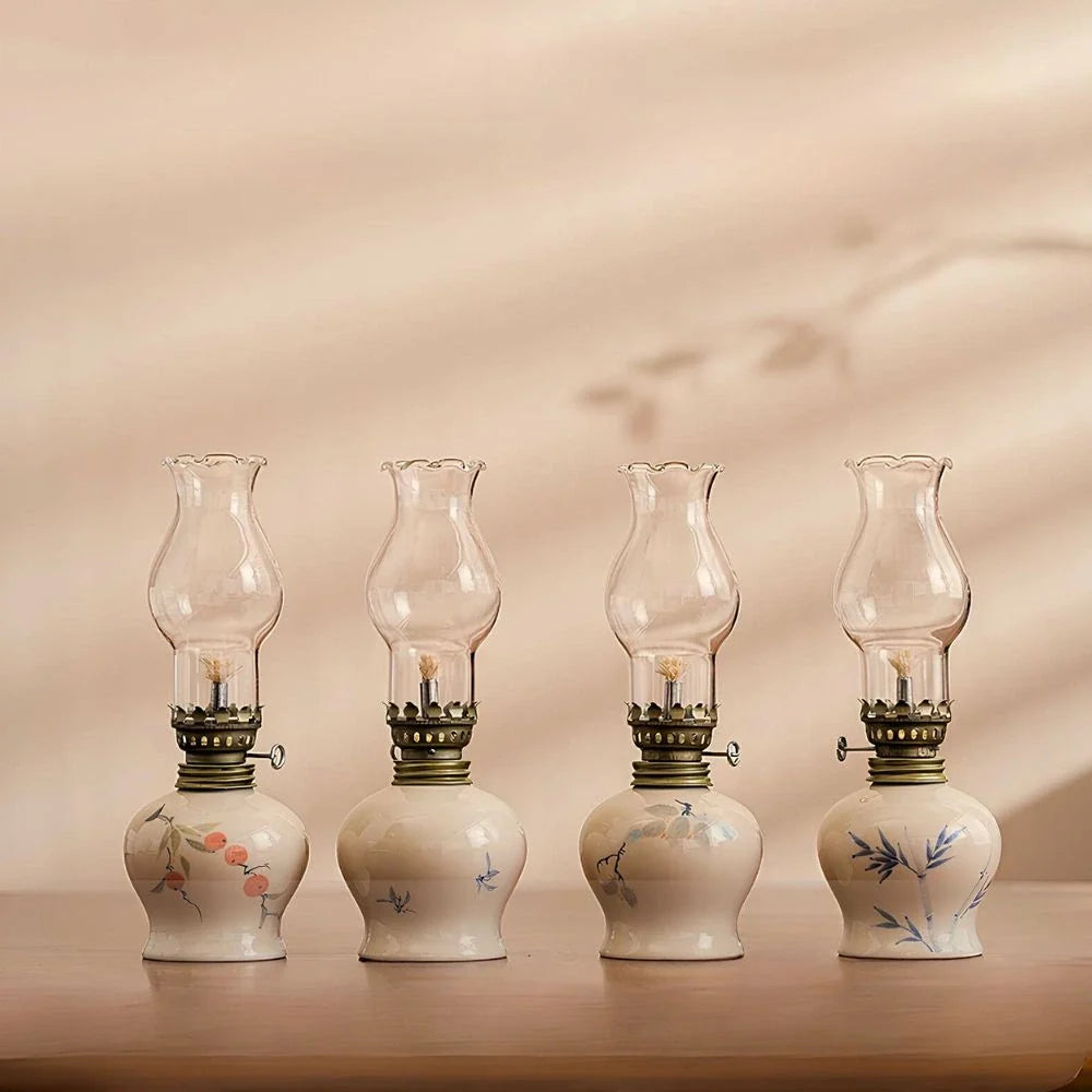 Hand-Finished Ceramic Oil Lantern 14