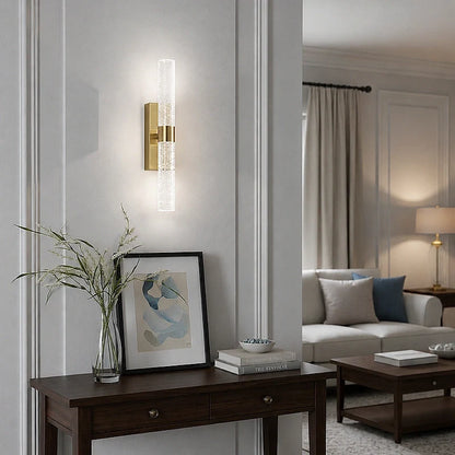 Crystal Bubble Column Cordless Wall Light 6