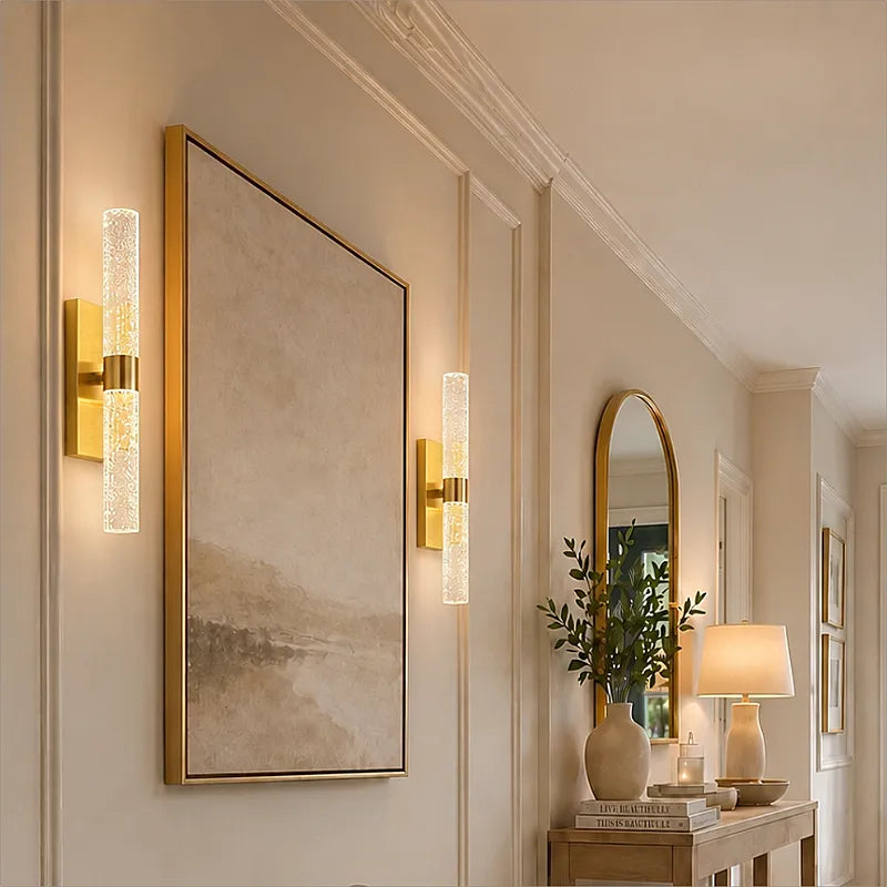 Crystal Bubble Column Cordless Wall Light 3