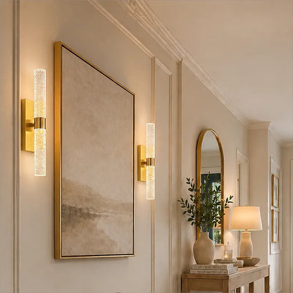 Crystal Bubble Column Cordless Wall Light 3