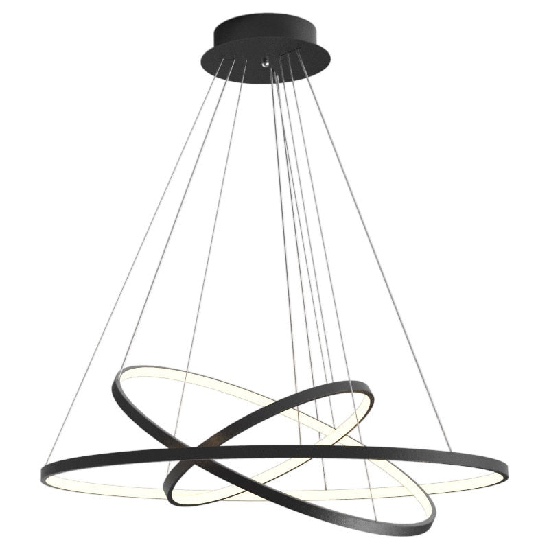 Concentric Ring LED Pendant Chandelier 11
